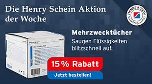 Die Henry Schein Aktion der Woche - Mehrzwecktuecher; Saugen Fluessigkeiten blickschnell auf